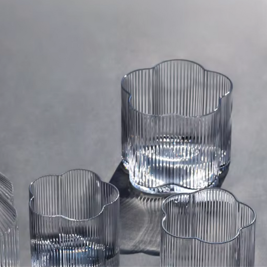 Ribbed Petal Glass 350 ml